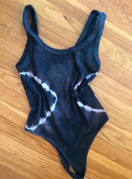 Diamond Tie Dye Crew Neck Bodysuit